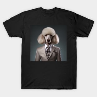 Poodle Dog in Suit T-Shirt